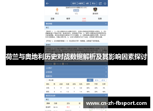 荷兰与奥地利历史对战数据解析及其影响因素探讨